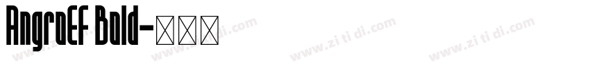 AngroEF Bold字体转换